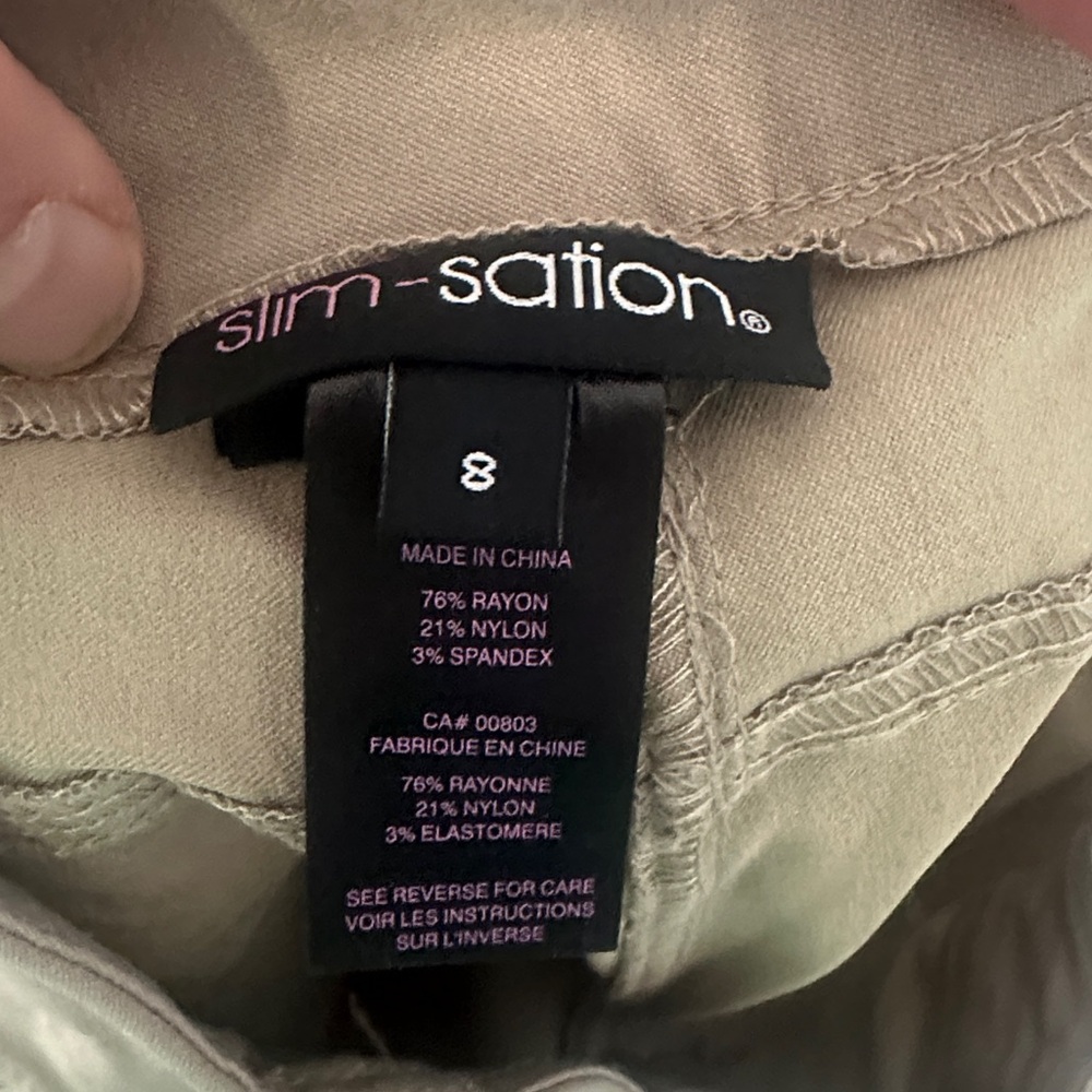 Women's Slim-sation Tan Shorts - Picture 6 of 8